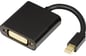DELTACO Adapter mini DisplayPort ha till DVI-D ho Svart 0.2m