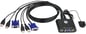 Aten Systemswitch KVM 2 datorer med VGA & USB 0.9m