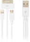 3-in-1 Lightning/30pin/microUSB kabel Vit 1m