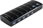DELTACO USB 3.1-adapter 7 portar Svart