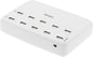 DELTACO Laddstation 10xUSB, Vit