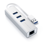 Satechi USB-hubb 3 portar Silver