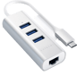 Satechi USB-C-adapter 3 portar + RJ45 Silver