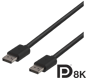 DELTACO DisplayPort 1.4 ha-ha Svart 2 m