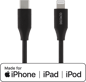 DELTACO USB-C till Lightning Svart 1 m