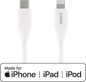 DELTACO USB-C till Lightning Vit 0,25 m