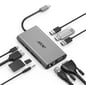 Acer USB-C Dockningsstation 60 W PD 10 portar Silver