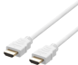 DELTACO HDMI-kabel 2.1 ha-ha Vit (F) 1 m
