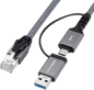 Microconnect CAT6 FTP till USB A-C adapter,  5m