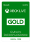 Microsoft Xbox Live Gold - 6 månader