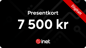 Inet Presentkort Digitalt 7 500 kr