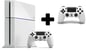 Sony PS4 Playstation 4 500GB White + Extra handkontroll