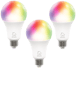 DELTACO LED-lampa E27 WiFI 9W RGB 3-pack