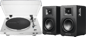 Audio Technica AT-LP3XBT Skivspelare Vit  + SP3X Högtalare