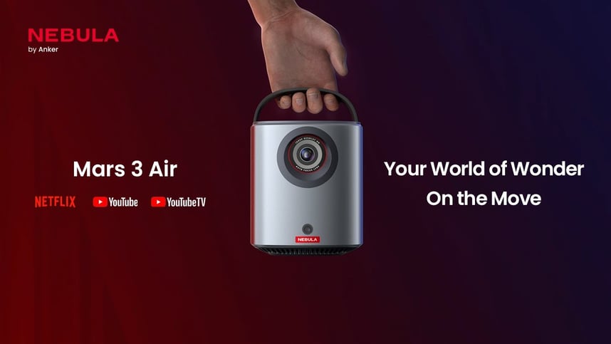 NEBULA Mars 3 Air | Portable Google TV Projector