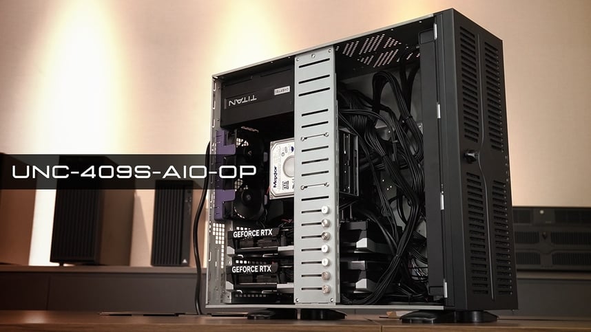 CHIEFTEC | UNC-409S-AIO-OP | Watercooled 4U Rackmount Case