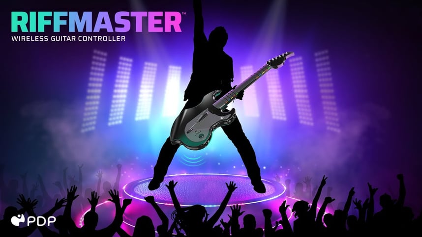 Get ready to rock with the RIFFMASTER Wireless Guitar.