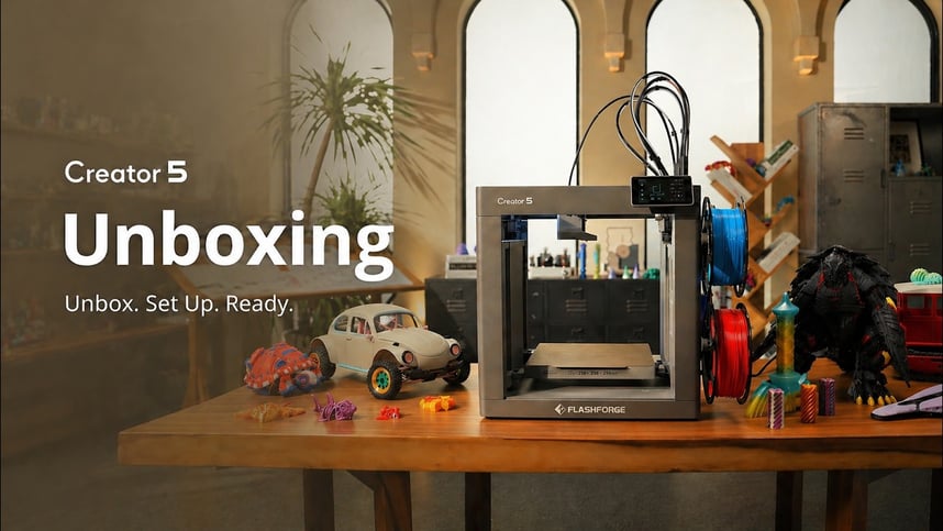 Flashforge Creator 5 Unboxing | What’s Inside & First Setup