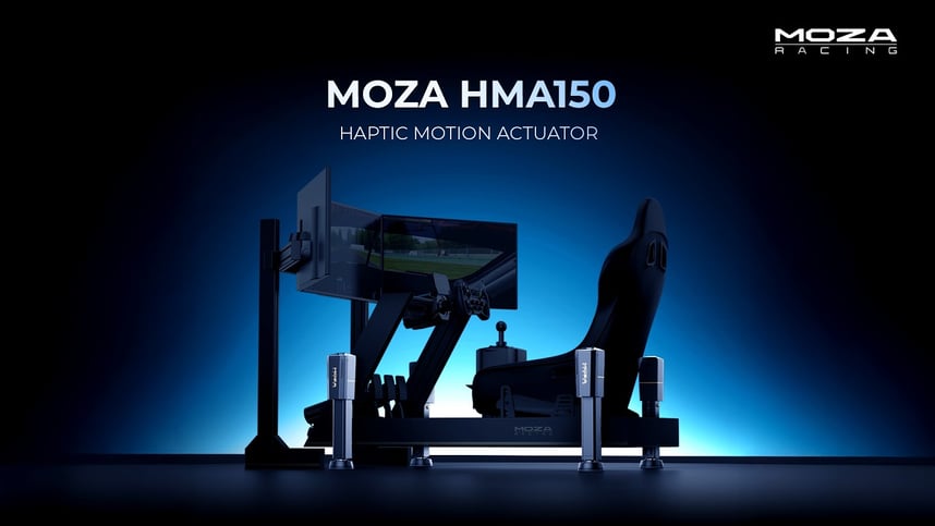 Officially live — meet the MOZA HMA150 Haptic Motion Actuator. 🏁