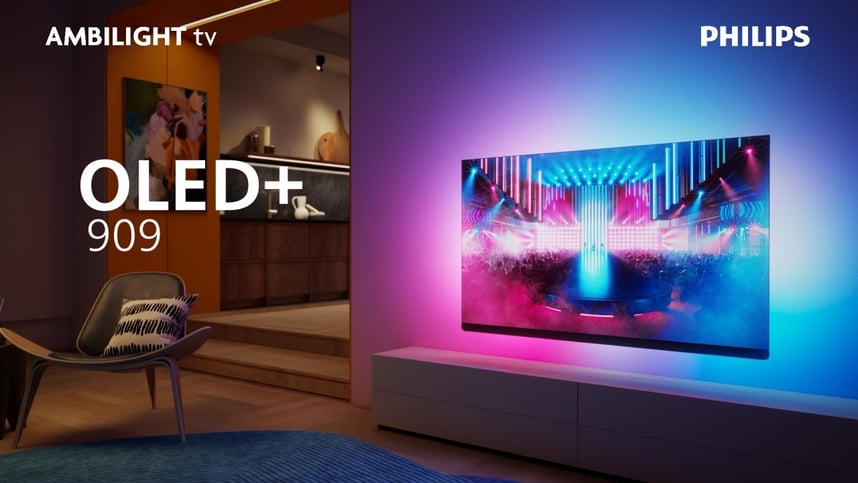 Philips Ambilight TV OLED909 | OLED+ | 4-sided Ambilight