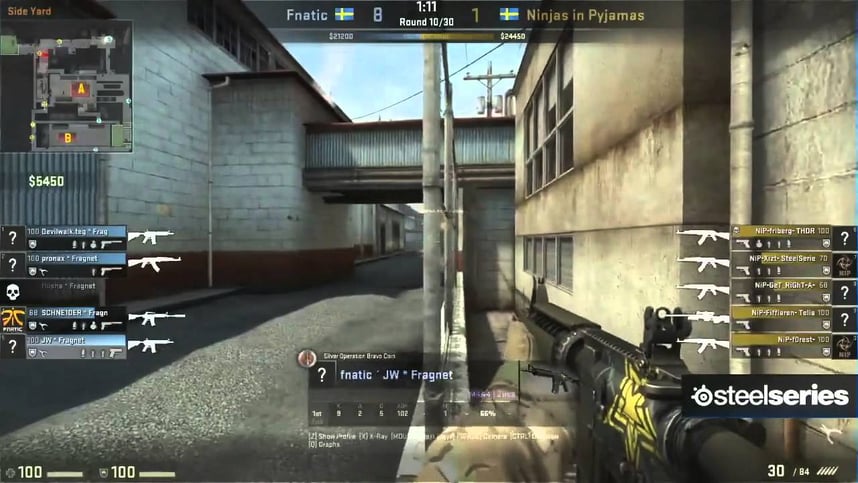 NiP vs Fnatic on de_train @ Dreamhack Winter 2013 Grand Finals (CS:GO NiP vs FNC) Game 3