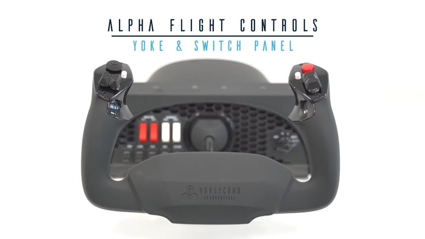 Alpha Flight Controls Yoke & Switch Panel | Features | Honeycomb Aeronautical