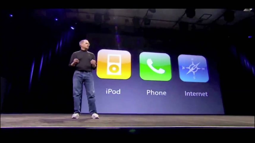 Steve Jobs Introducing The iPhone At MacWorld 2007